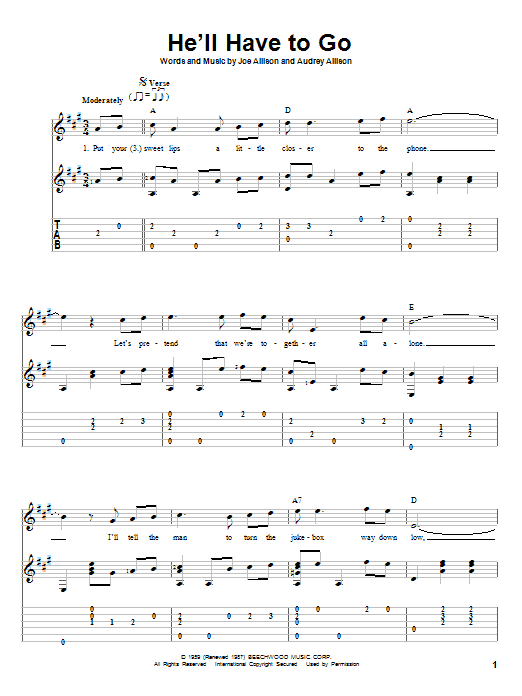 Produktgalerie: Seite 1 von 1 He'll Have To Go, Jim Reeves, Gitarre