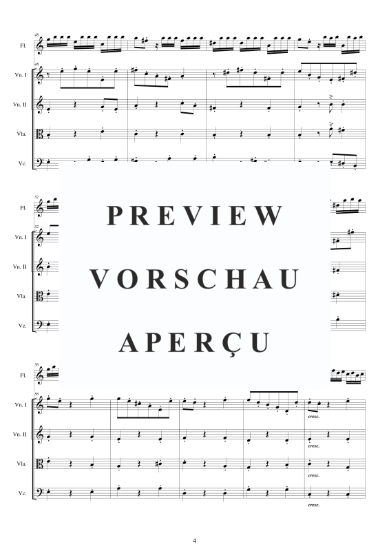 Produktgalerie: Seite 5 von 11 Concerto No.5 to 5 in A-Moll Op.5, , Querflöte Solo und Streicher Ensemble