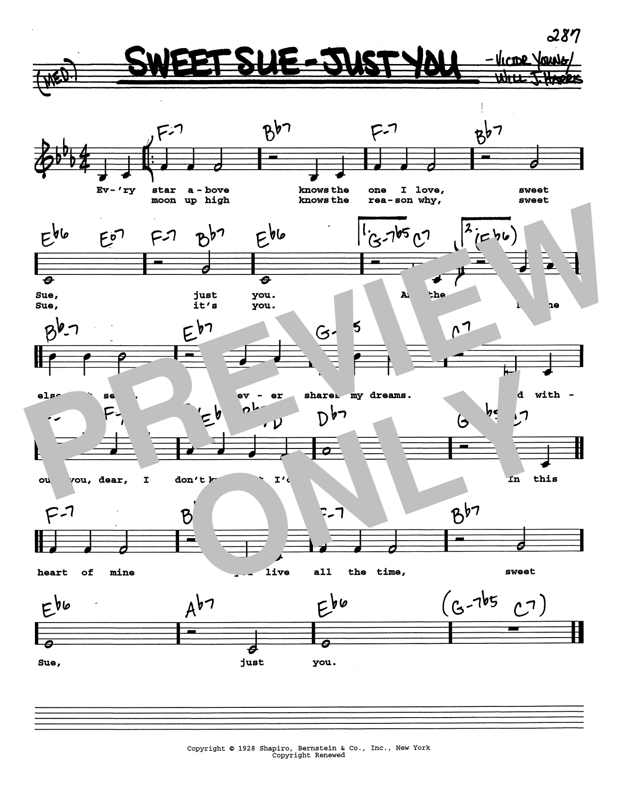 Produktbild zu: Sweet Sue-Just You (Low Voice)