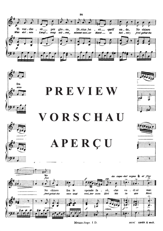 Product gallery: Page 5 of 5 Ritornerai fra poco, Schimon Adolph, Medium Voice and Piano