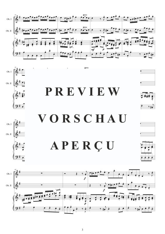 Produktgalerie: Seite 4 von 11 Oboe Concerto No.6 in G-Dur Op.9, , 2 Oboen und Cembalo