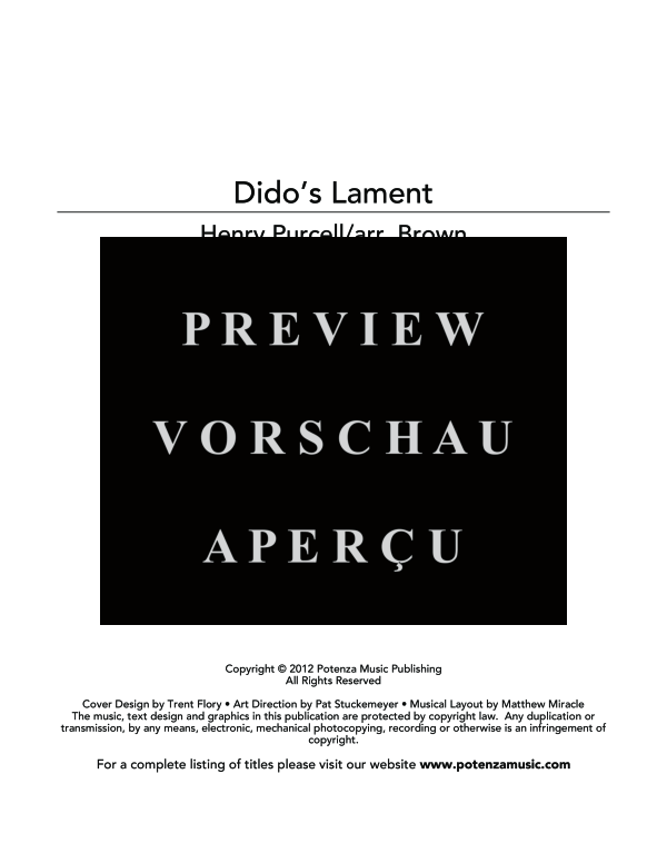 Produktgalerie: Seite 3 von 9 Dido´s Lament, , (Tuba und Klavier)