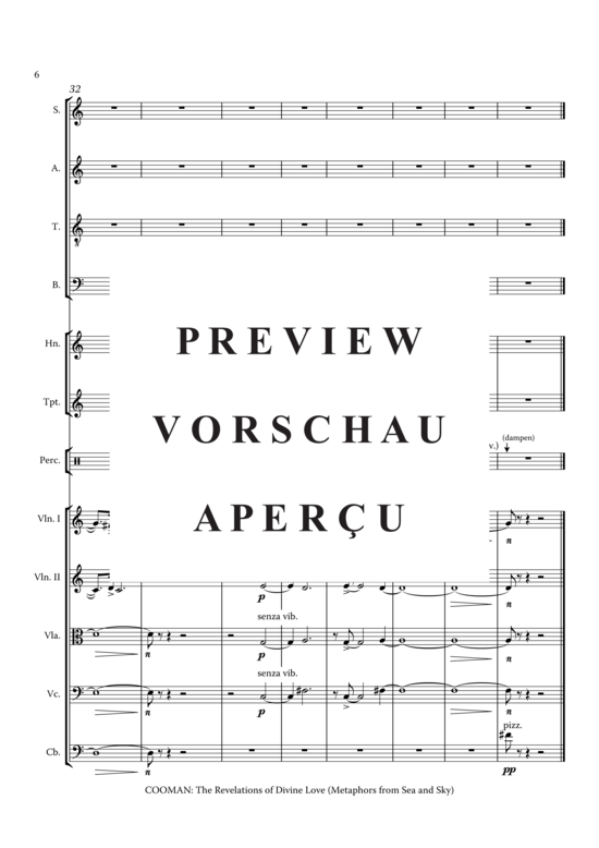Product gallery: Page 17 of 21 The Revelations of Divine Love (Metaphors from Sea and Sky) , ,  (Partitur)