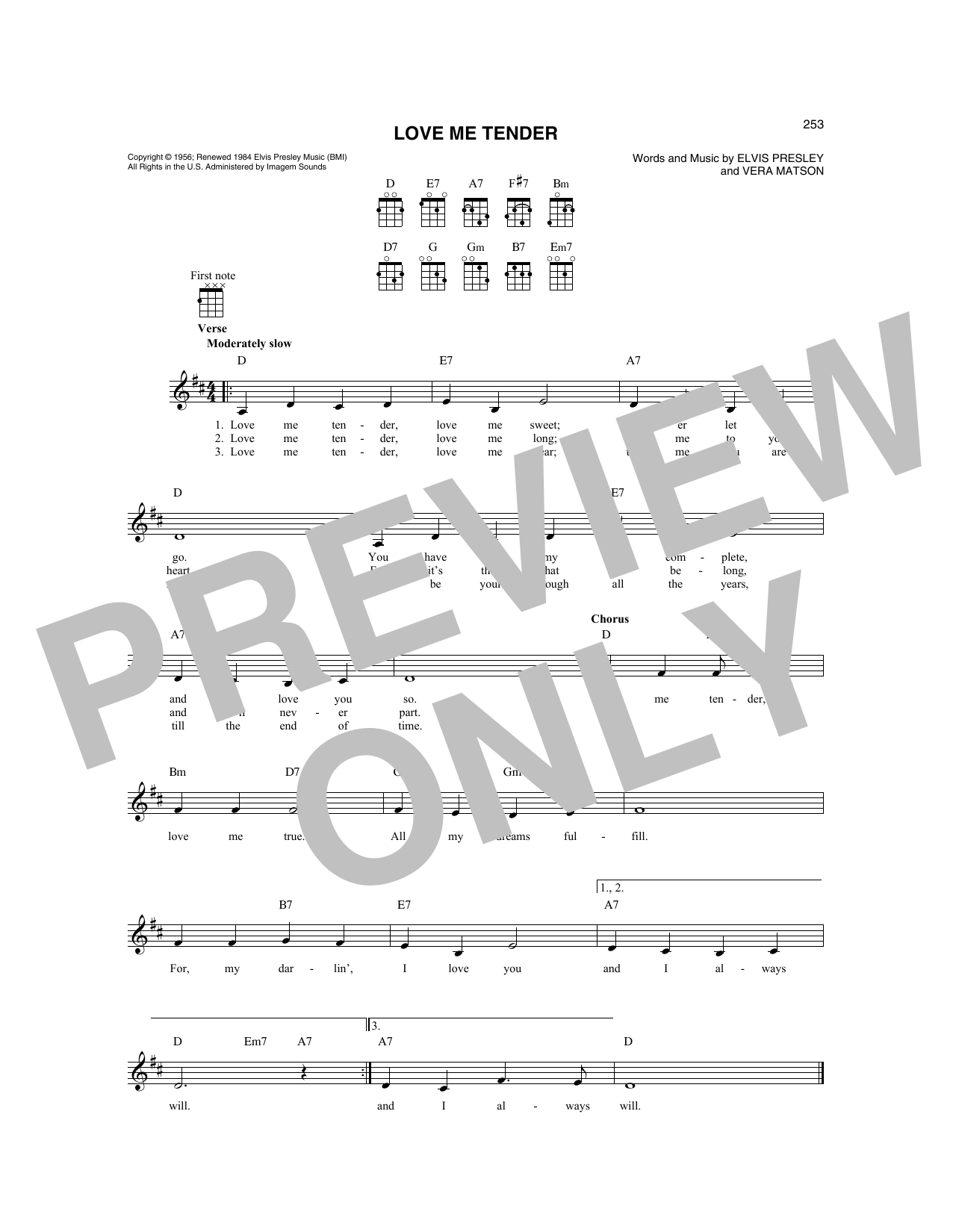 Produktgalerie: Seite 1 von 1 Love Me Tender, Elvis Presley