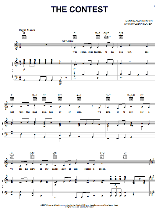 Produktbild zu: The Contest (from The Little Mermaid: A Broadway Musical)