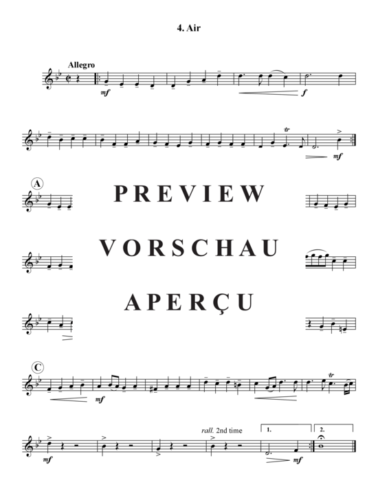 Produktgalerie: Seite 19 von 21 Abdelazer Suite – 4 Sätze , , (Blechbläserquintett)