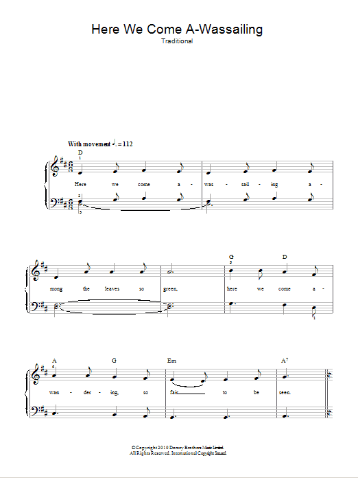 Produktbild zu: Here We Come A-Wassailing