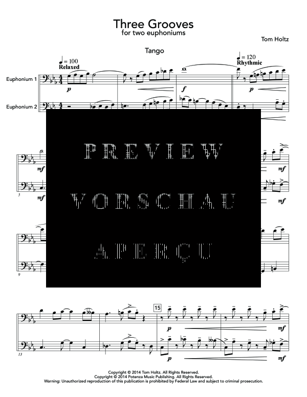 Produktgalerie: Seite 5 von 11 Three Grooves, , (Euphonium Duo)