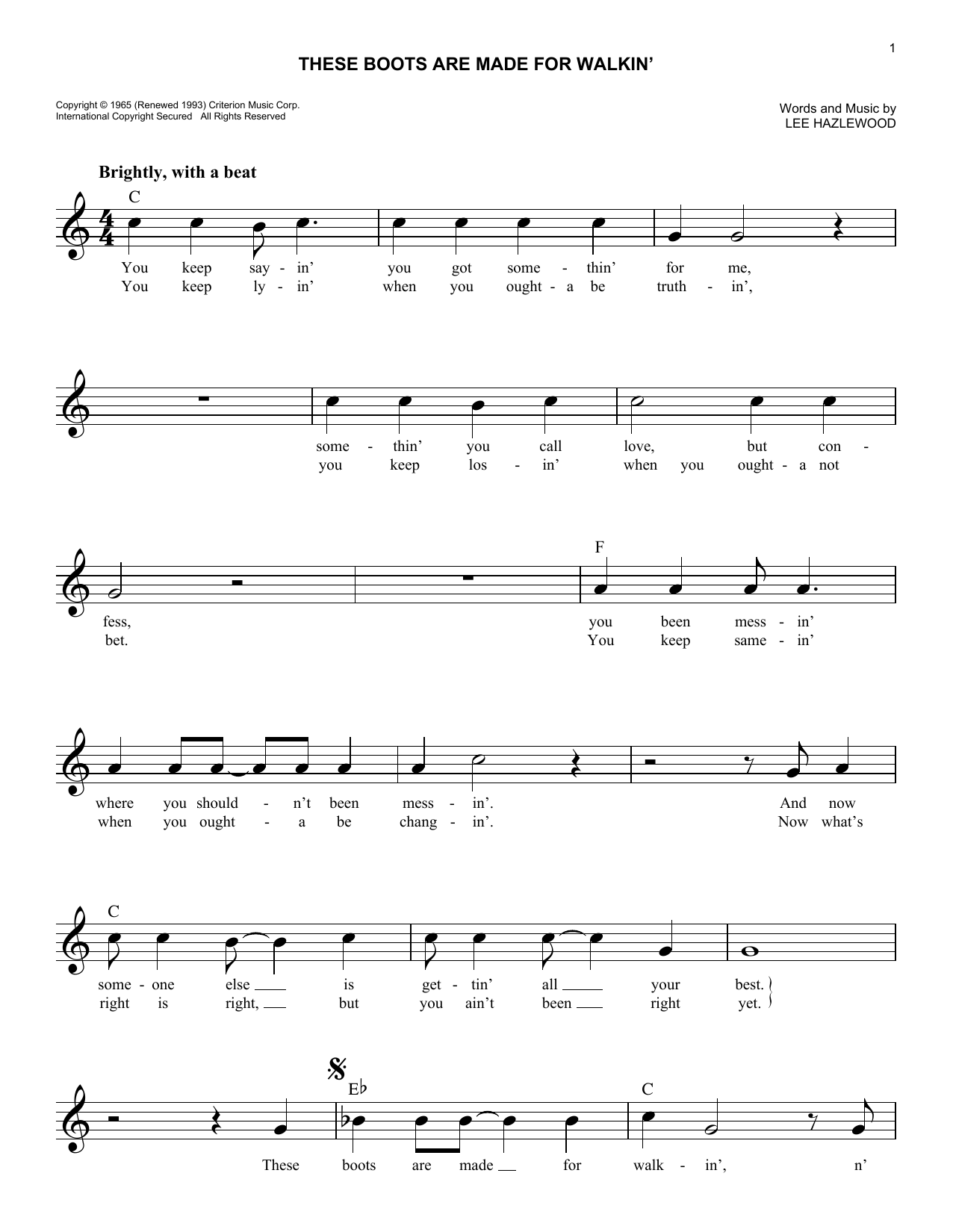 Produktgalerie: Seite 1 von 1 These Boots Are Made For Walkin', Nancy Sinatra