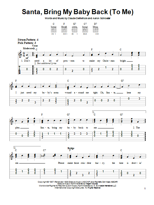 Product gallery: Page 1 of 1 Santa, Bring My Baby Back (To Me), Elvis Presley