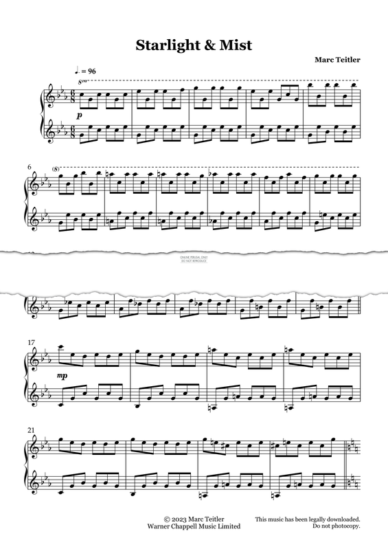 Produktgalerie: Seite 1 von 1 Starlight & Mist, Marc Teitler, Klavier