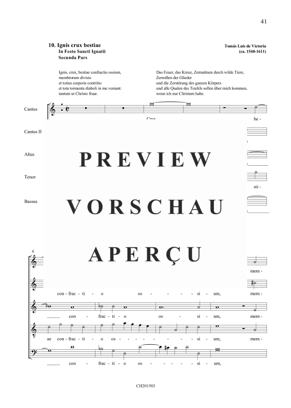 Produktgalerie: Seite 6 von 9 Cum beatus Ignatius / Ignis crux bestiae, , Gemischter Chor 5-stimmig