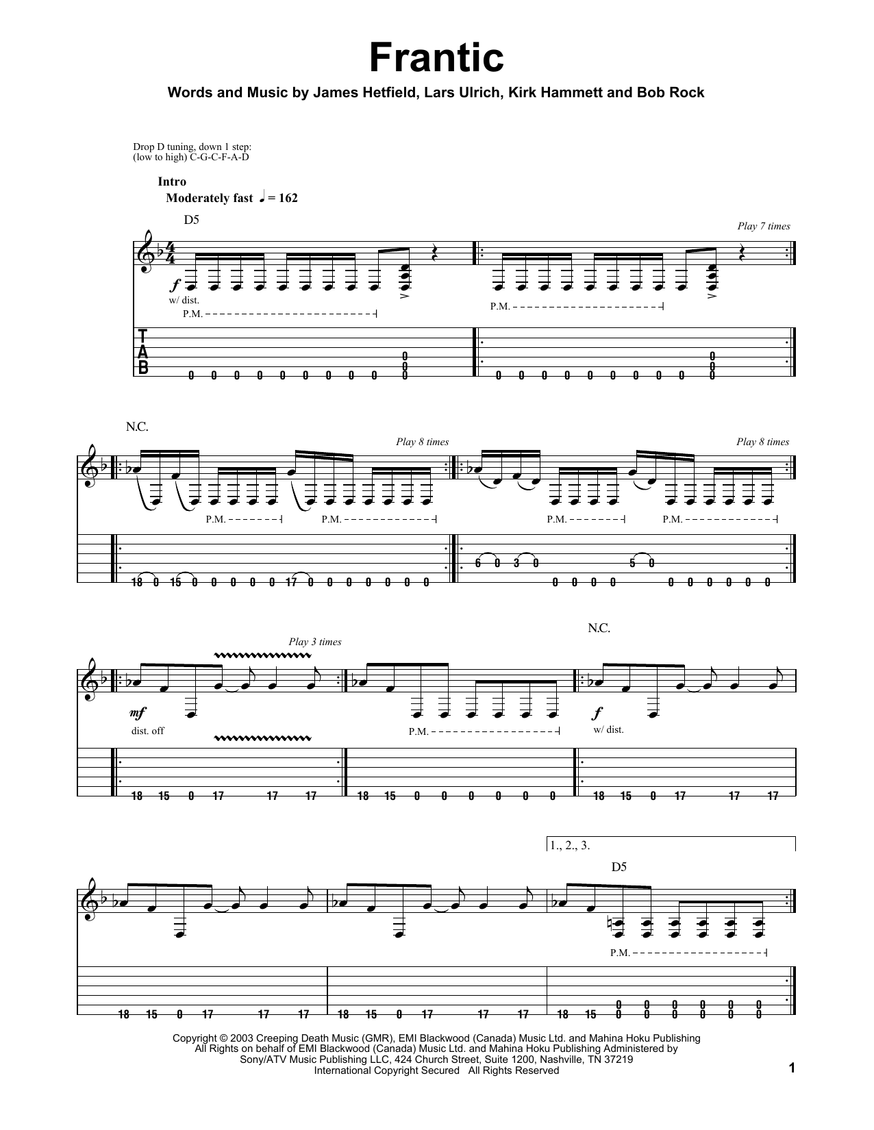 Produktgalerie: Seite 1 von 1 Frantic, Metallica, Gitarre