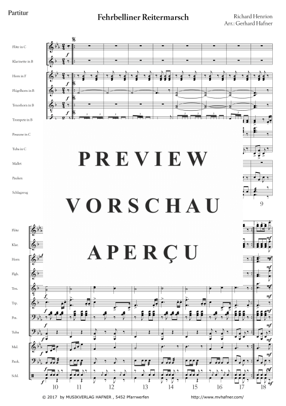 Product gallery: Page 6 of 11 Fehrbelliner Reitermarsch, , (large wind orchestra)