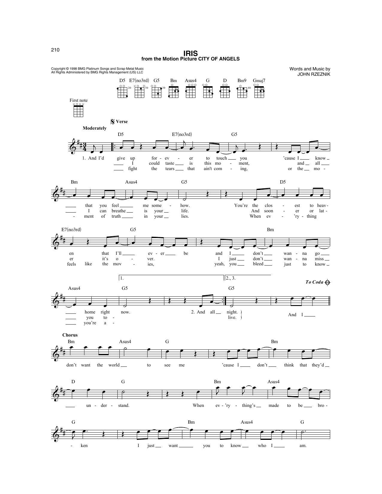 Produktbild zu:  Iris - Goo Goo Dolls