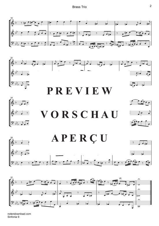 Produktgalerie: Seite 3 von 7  Sinfonia 9 , , (Blechbläser Trio)