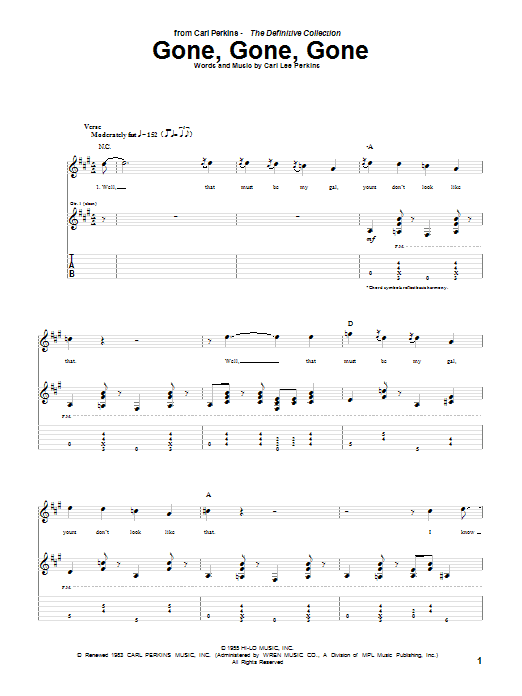 Product gallery: Page 1 of 1 Gone, Gone, Gone, Carl Perkins