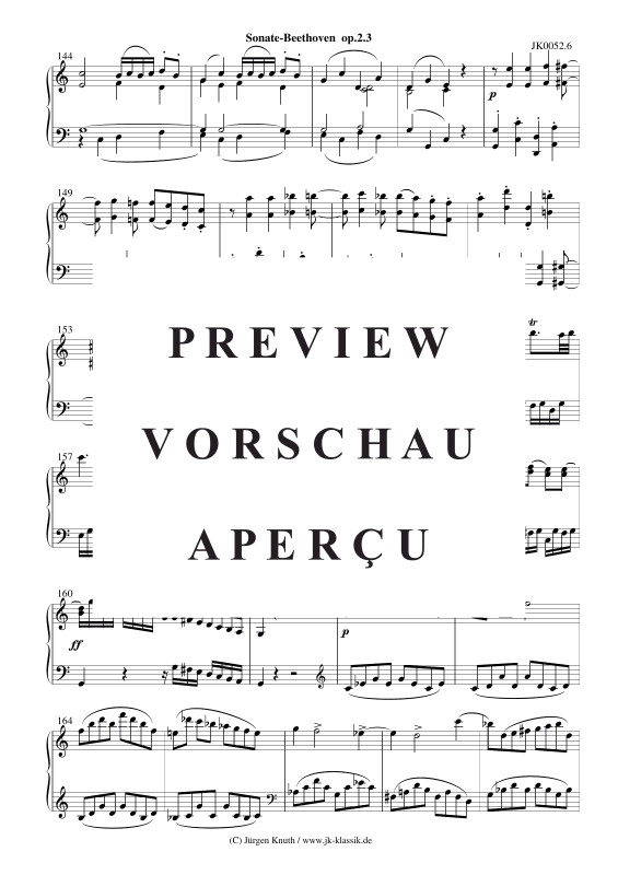 Produktgalerie: Seite 7 von 11 Sonate op.2 No.3 , , Klavier Solo
