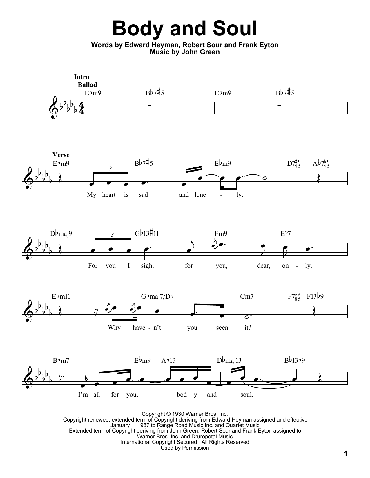 Produktbild zu: Body And Soul
