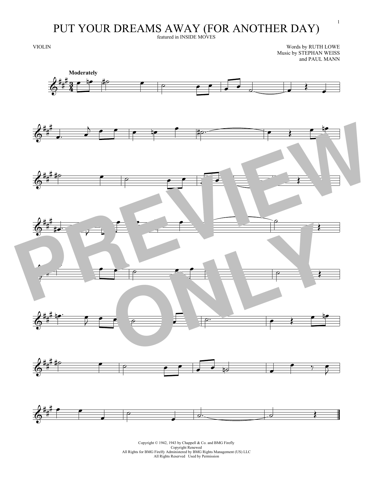Product gallery: Page 1 of 1 Put Your Dreams Away (For Another Day), Frank Sinatra