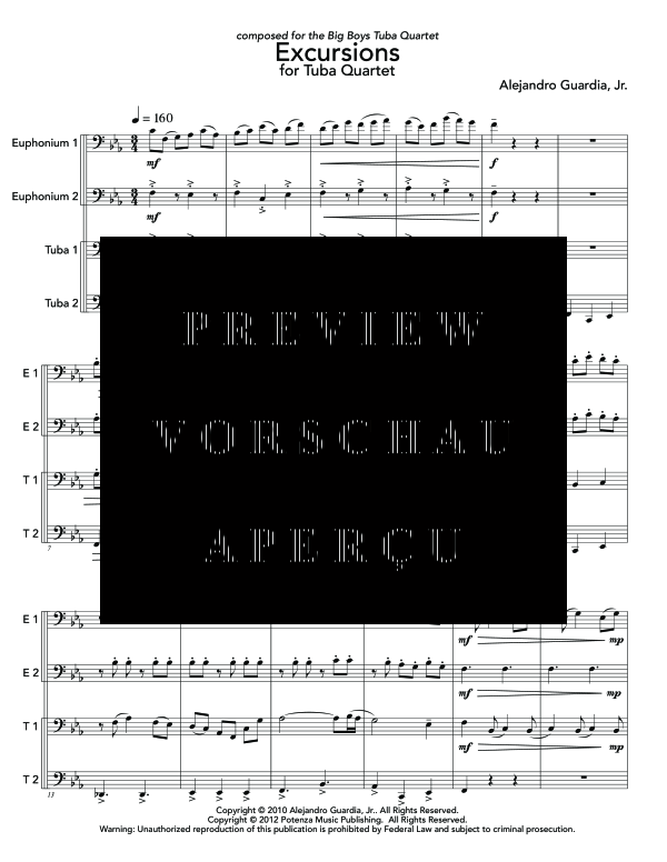 Product gallery: Page 5 of 11 Excursions, , (Tuba Quartett EETT)