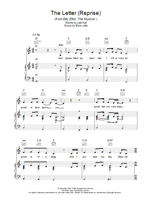 Produktbild zu: The Letter - Reprise