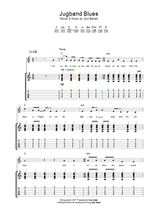 Produktgalerie: Seite 1 von 1 Jugband Blues, Pink Floyd, Gitarre