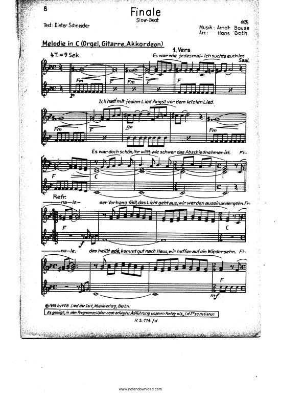 Produktbild zu: FinaleAndreas Holm