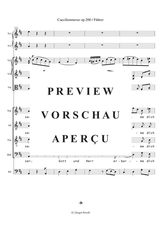 gallery: Caecilienmesse op. 200 , , (Partitur + Einzelstimmen)