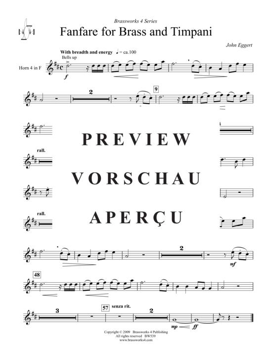 Product gallery: Page 14 of 21 Fanfare für Brass und Timpani , , (Brass Ensemble)