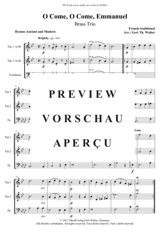 Produktbild zu: O Come, O Come, Emmanuel Traditional