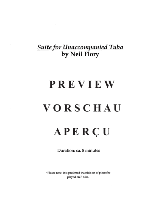 gallery: Suite for Unaccompanied Solo Tuba , , (Tuba Solo)