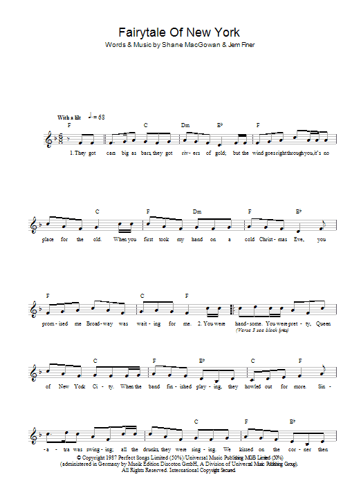 Product gallery: Page 1 of 1 Fairytale Of New York, Kirsty MacColl