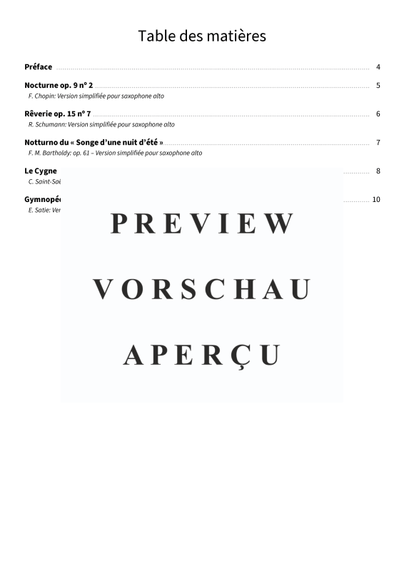 Produktgalerie: Seite 5 von 11 Sons doux à l´alto saxophone - Rêveries & classiques tendres - Versions simplifiées, , Altsaxophon in Es