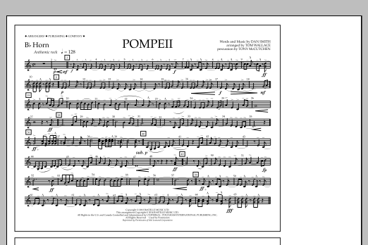 Produktbild zu:  Pompeii - Bb Horn - Tom Wallace