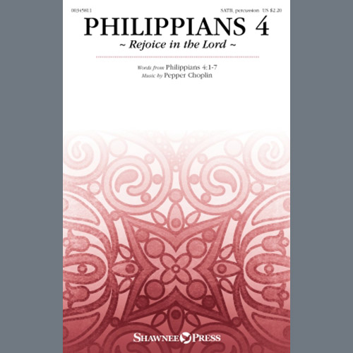 cover: Philippians 4 (Rejoice In The Lord), Pepper Choplin, Chor