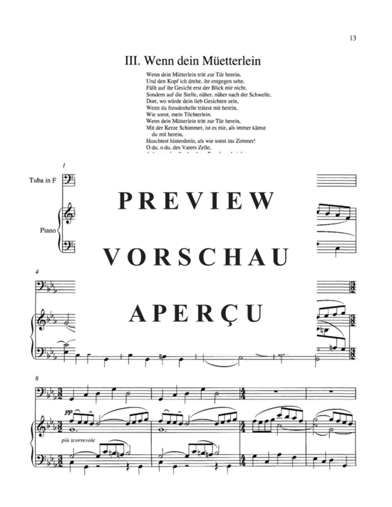 gallery: Kinder-Totenlieder , , (Tuba + Klavier)