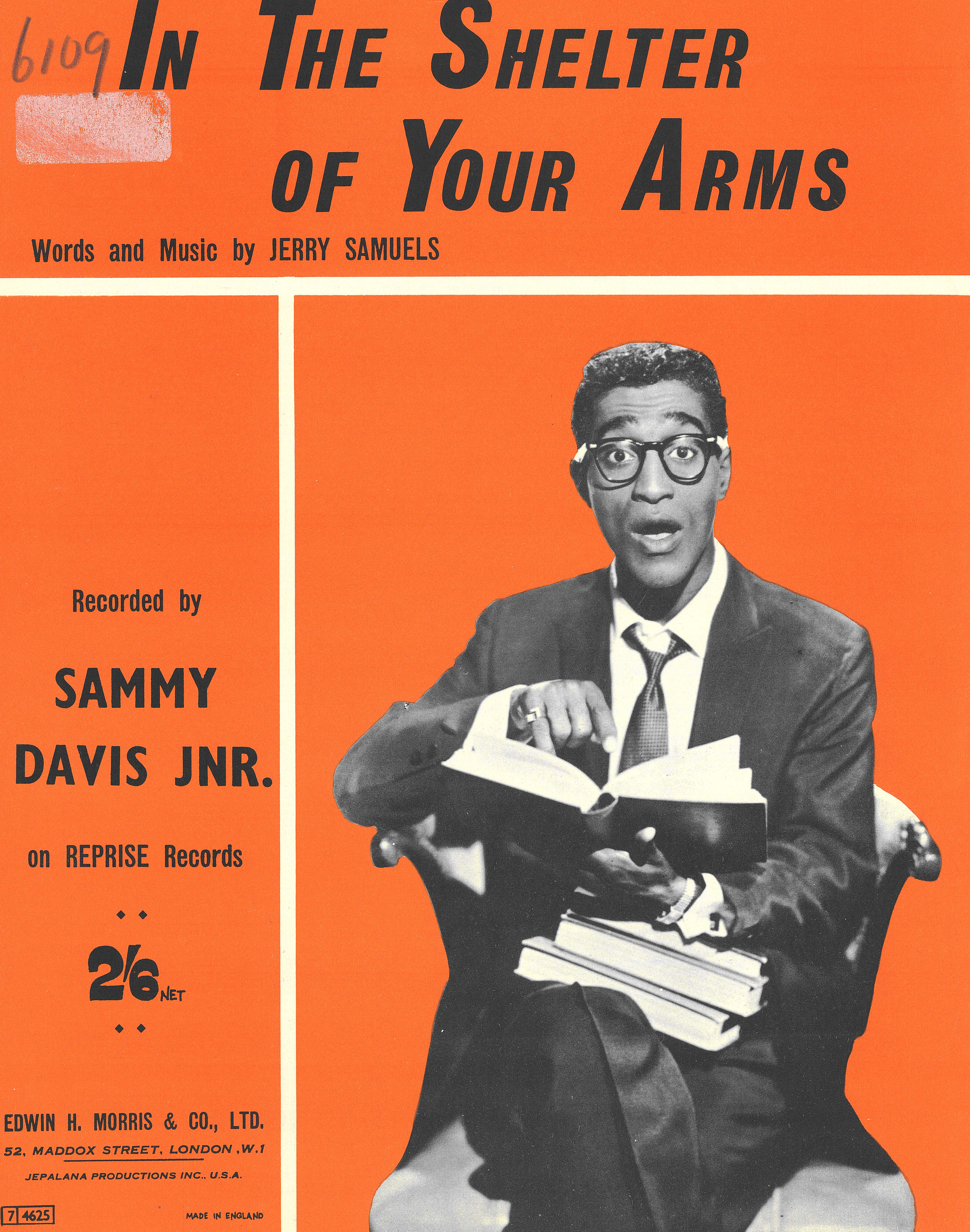 cover: In The Shelter Of Your Arms, Sammy Davis Jr, Gesang, Gitarre, Klavier