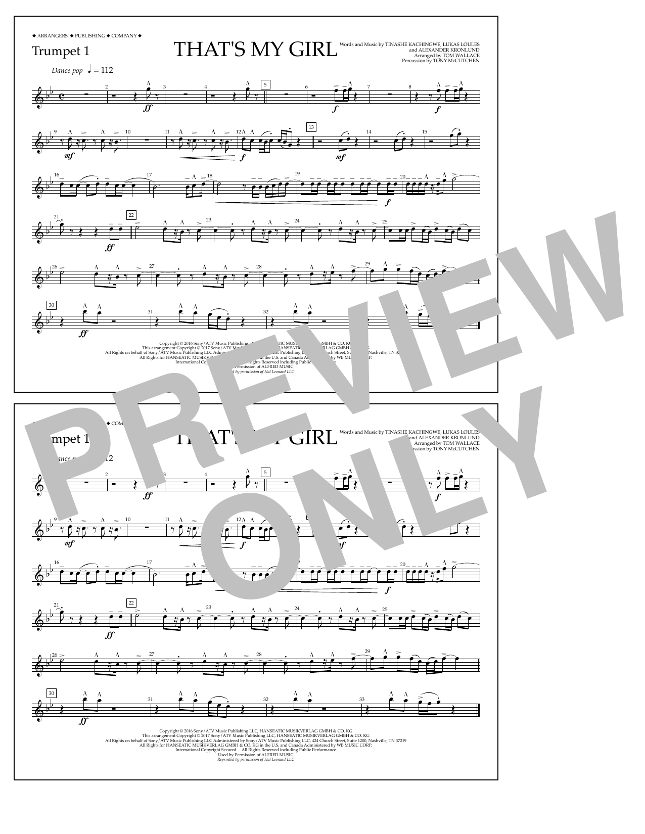 Produktbild zu: That's My Girl - Trumpet 1