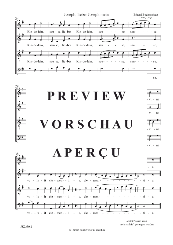 Produktgalerie: Seite 3 von 3 Joseph, lieber Joseph mein, , Gemischter Chor