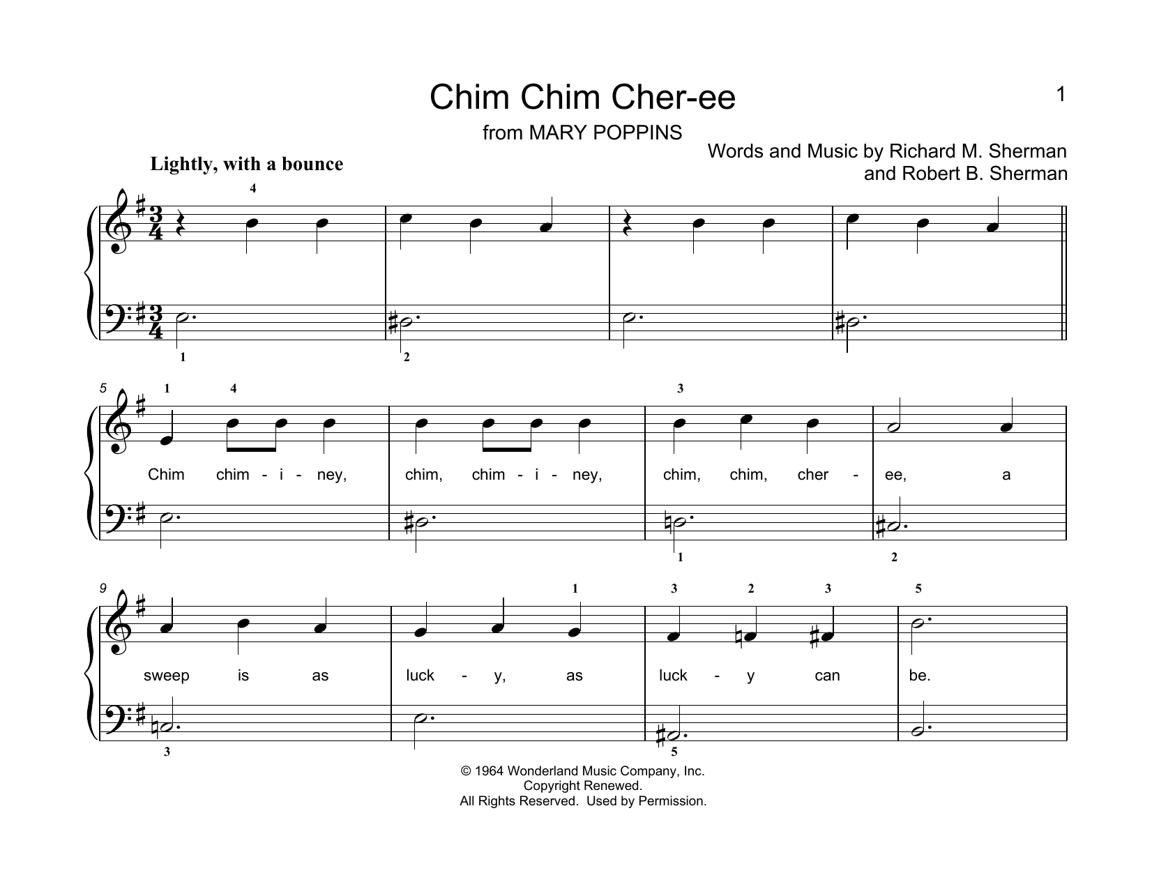 Produktbild zu: Chim Chim Cher-ee (from Mary Poppins) (arr. Christopher Hussey)