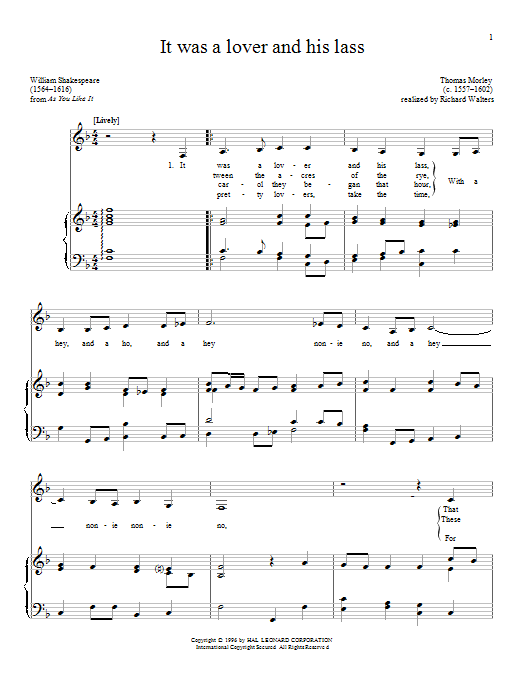 Produktbild zu: It Was A Lover And His Lass