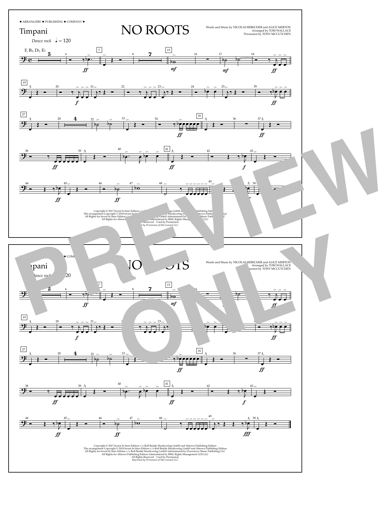 Product picture to: No Roots - Timpani