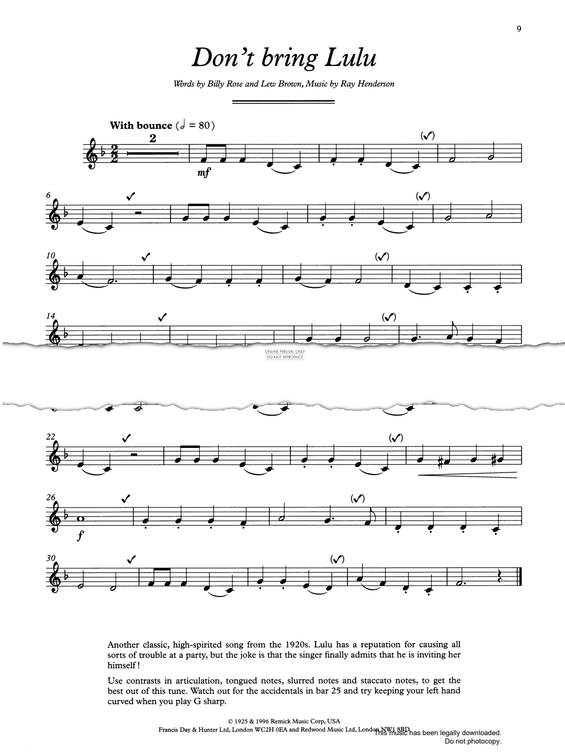 Product gallery: Page 1 of 1 Don't Bring Lulu, Ray Henderson