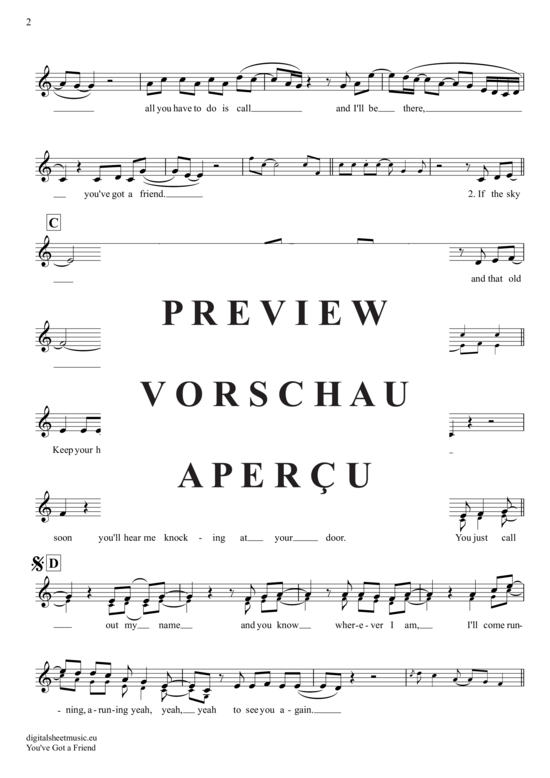 Produktgalerie: Seite 3 von 4 You´Ve Got A Friend , King, Carole, Trompete in B