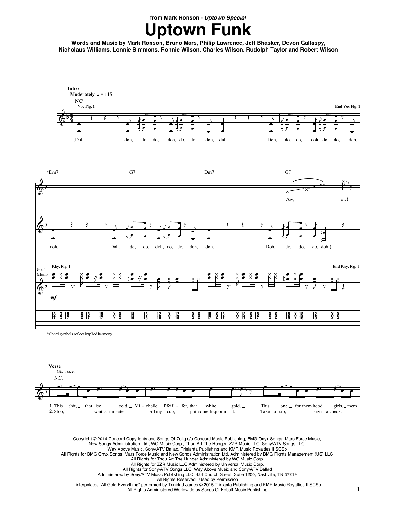 Produktbild zu: Uptown Funk (feat. Bruno Mars)