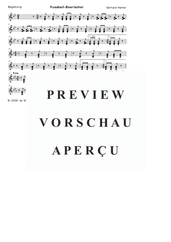 Product gallery: Page 11 of 11 Fussball-Boarischer, , (woodwind and brass)