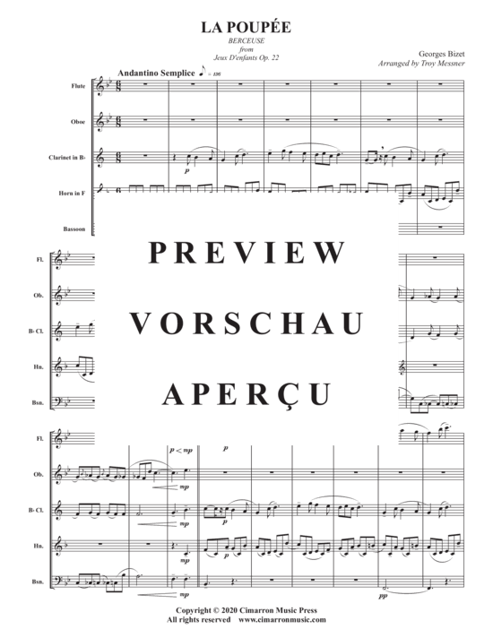 Produktgalerie: Seite 3 von 9 La Poupée , , (Holzbläser Quintett)