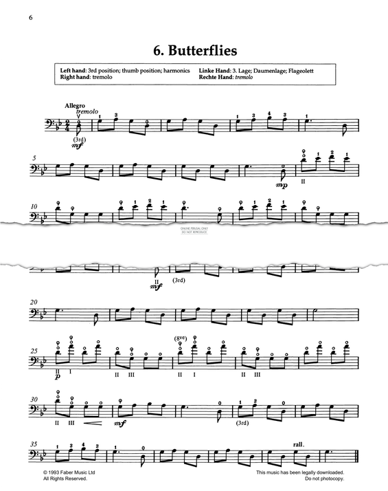 Produktgalerie: Seite 1 von 1 Butterflies, Pat Legg, Violoncello