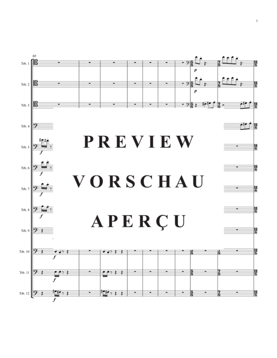 Product gallery: Page 8 of 21 Diptich for 12 Trombones , , (Trombone Ensemble)